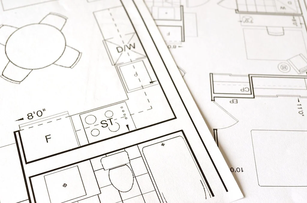 Residential floor plan used for renovation planning
